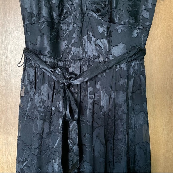 NWT WHBM Sleeveless Deep V-Neck Burnout Midi Dress - Picture 8 of 9